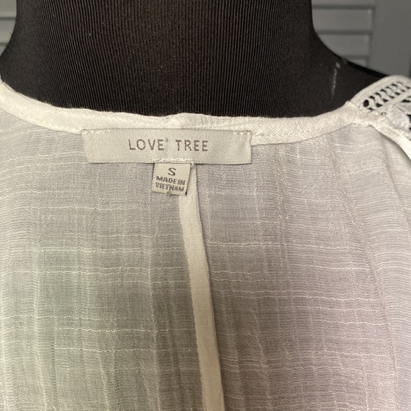 Love Tree White, Robe Kimono Cover Up - Small - Picture 9 of 12